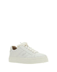 Chloé All White Leather Low Top Sneakers