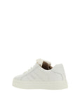 Chloé All White Leather Low Top Sneakers