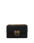 PINKO Love One Classic Leather Shoulder Bag