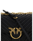 PINKO Love One Classic Leather Shoulder Bag