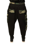 Dolce & Gabbana Black Camouflage Cargo Jogger Pants