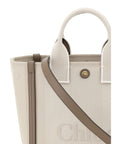 Chloé Top Handle Canvas Tote Bag