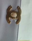 Chanel Light Lilac Leather Chain Strap Mini Crossbody Bag