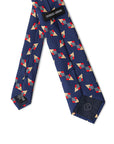 Giorgio Armani Geometric Blue Silk Suit Tie