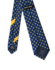 Giorgio Armani Geometric Blue Silk Suit Tie