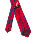 Giorgio Armani Geometric Red Silk Suit Tie