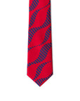 Giorgio Armani Geometric Red Silk Suit Tie