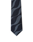 Giorgio Armani Geometric Blue Silk Suit Tie