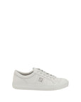Fendi All White Leather Low Top Sneakers