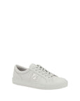 Fendi All White Leather Low Top Sneakers