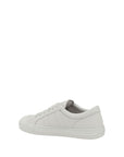 Fendi All White Leather Low Top Sneakers