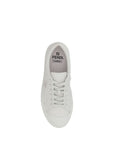 Fendi All White Leather Low Top Sneakers