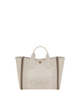 Chloé Top Handle Canvas Tote Bag