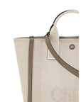 Chloé Top Handle Canvas Tote Bag