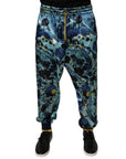 Dolce & Gabbana Multicolor Marble Print Jogger Pants