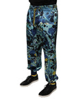 Dolce & Gabbana Multicolor Marble Print Jogger Pants