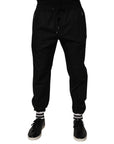 Dolce & Gabbana Black Cotton Jogger Pants