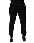Dolce & Gabbana Black Cotton Jogger Pants