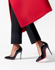Christian Louboutin Black Patent Leather Hot Chick Pumps Stiletto Heels