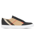Burberry salmond low top lace up sneakers - checked/black