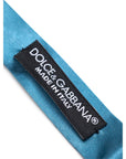 Dolce & Gabbana Silk Bow Tie - Cool Blue