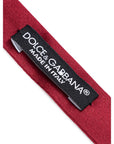 Dolce & Gabbana Silk Bow Tie - Red