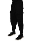 Dolce & Gabbana Black Cotton Cargo Jogger Pants