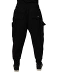 Dolce & Gabbana Black Cotton Cargo Jogger Pants