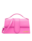 Jacquemus Neon Pink Leather Le Grand Bambino Handbag