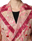 Dolce & Gabbana Floral Print Blazer - Fuchsia Pink