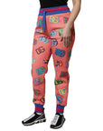 Dolce & Gabbana Pink Logo Monogram Jogger Pants