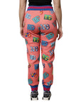 Dolce & Gabbana Pink Logo Monogram Jogger Pants