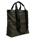 Dolce & Gabbana Military Green Nylon Shoulder & Tote Bag