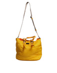 Dolce & Gabbana Yellow-Orange Nylon Shoulder Duffle Bag