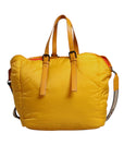 Dolce & Gabbana Yellow-Dolce & Gabbana Yellow-Orange Nylon Shoulder Duffle Bag