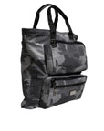 Dolce & Gabbana Gray Camo Tote Bag