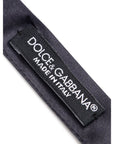 Dolce & Gabbana Silk Bow Tie - Gray/Grey