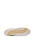 Bally Grained Leather Sneakers - Powder Pink/Yellow Stripe