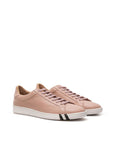 Bally Grained Leather Sneakers - Powder Pink/Black Stripe