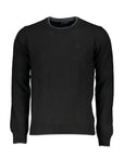 North Sails Logo Wool Crewneck Sweater - Black