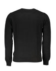 North Sails Logo Wool Crewneck Sweater - Black