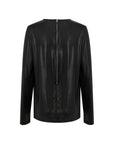 Tom Ford Long Sleeve Shimmer Top - Black
