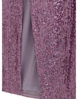 Tom Ford Pink Sequin Back Slit Maxi Skirt