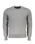North Sails Logo Wool-Cashmere Crewneck Sweater - Marle Gray/Grey