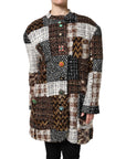Dolce & Gabbana Patchwork & Mismatch Button Coat