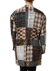 Dolce & Gabbana Patchwork & Mismatch Buttons Coat