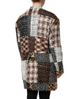 Dolce & Gabbana Patchwork & Mismatch Buttons Coat