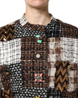 Dolce & Gabbana Patchwork & Mismatch Buttons Coat