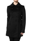 Dolce & Gabbana Wool-Silk Sartoria Italiano Coat - Black