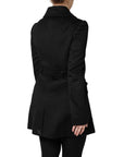 Dolce & Gabbana Wool-Silk Sartoria Italiano Coat - Black